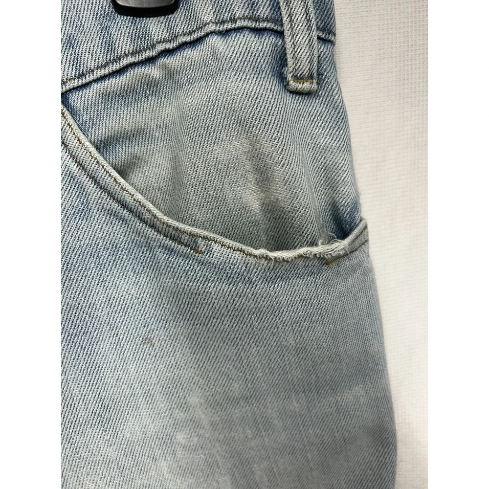Vintage Levis  Jeans 36x31 Bell Bottom Flare Orange Tab 70s Distress Light Wash